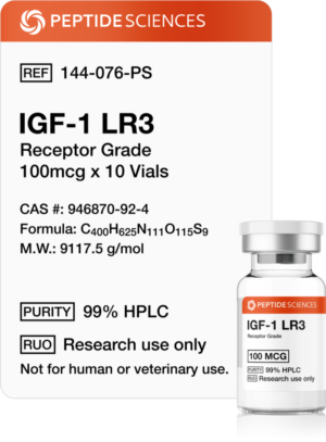 IGF-1 LR3 (Receptor Grade) 100mcg x 10 Vials